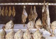 Gustave Caillebotte Still life Chicken oil painting